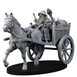HUMANS - GREY SANTA ON CARRIAGE