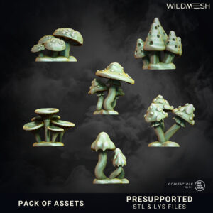 DECORATIONS - ASSETS MUSHROOMS