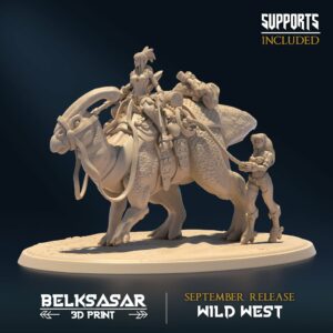 WILD WEST - BOUNTY HUNTER WITH PARASAUROLOPHUS